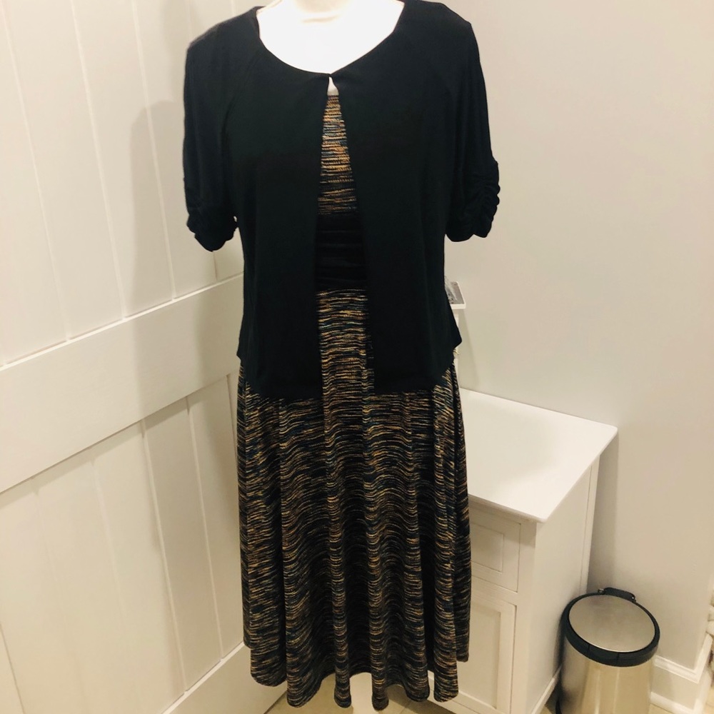 Perceptions Petite  (2 pc.) Dress with shrug
